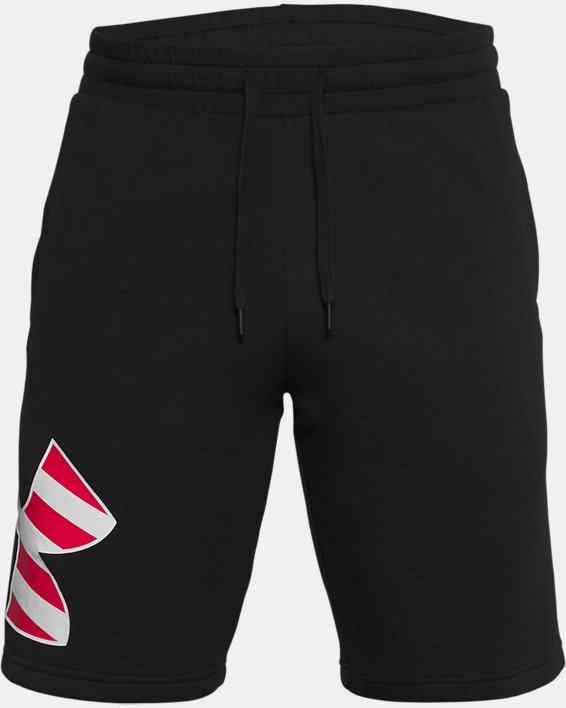 Men's UA Freedom Rival Big Flag Logo Shorts, Black, pdpMainDesktop image number 4